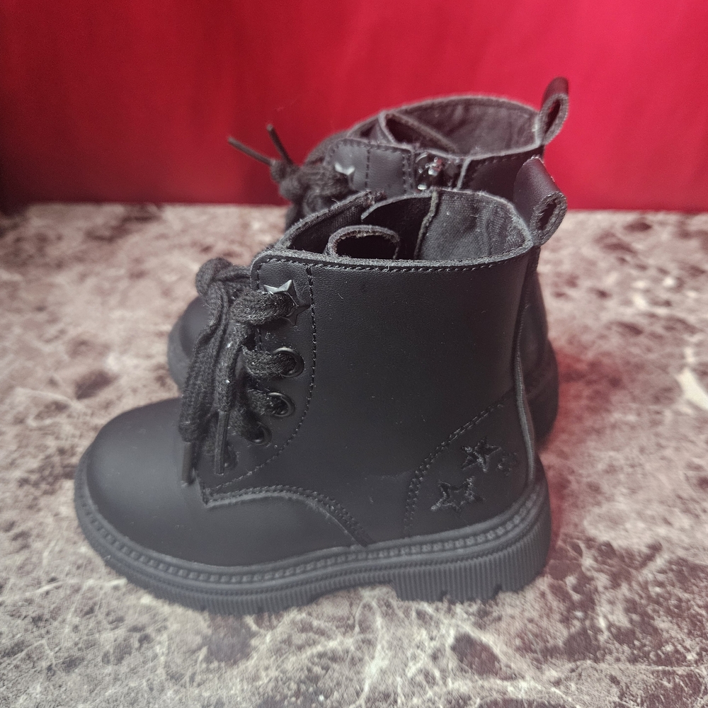 Toddler Girls Boot Bundle 3 pairs Kids Boots - Black, Pink, and White - Picture 2 of 9